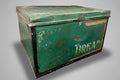 Antique Metal Bread Box Rare Dark Green Collector