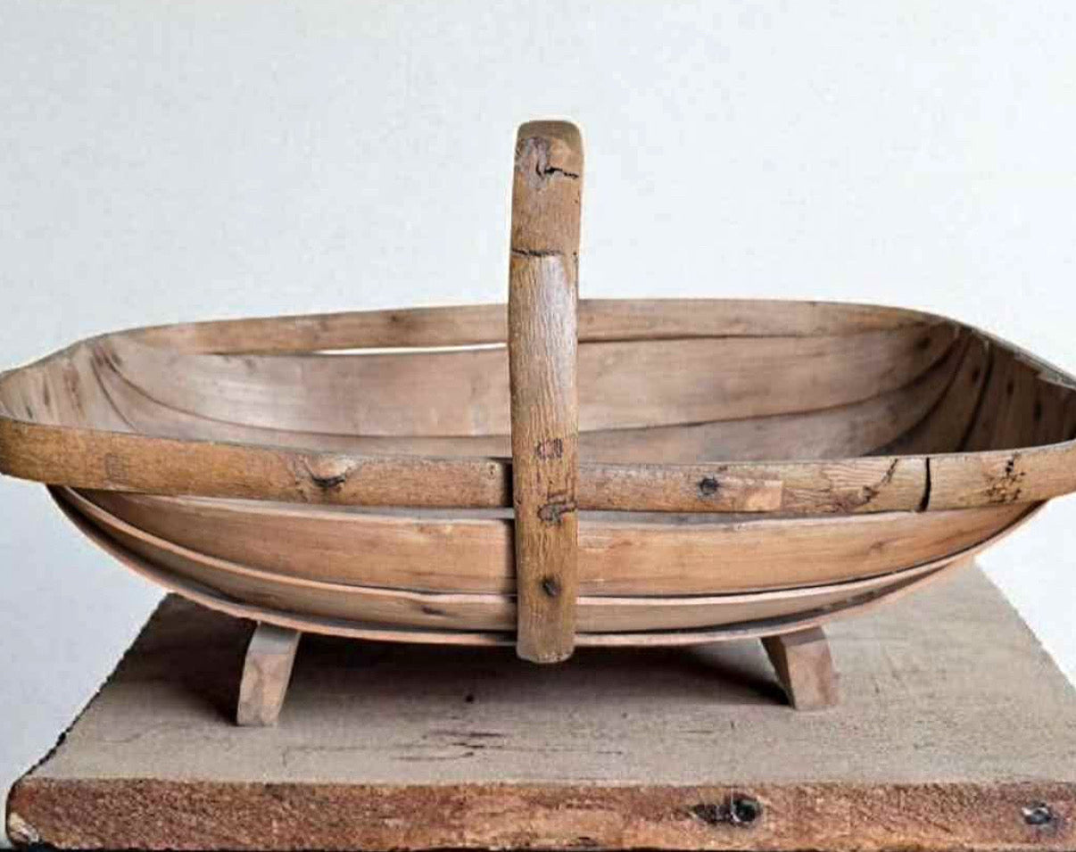 Antique Sussex Trug English Garden Basket