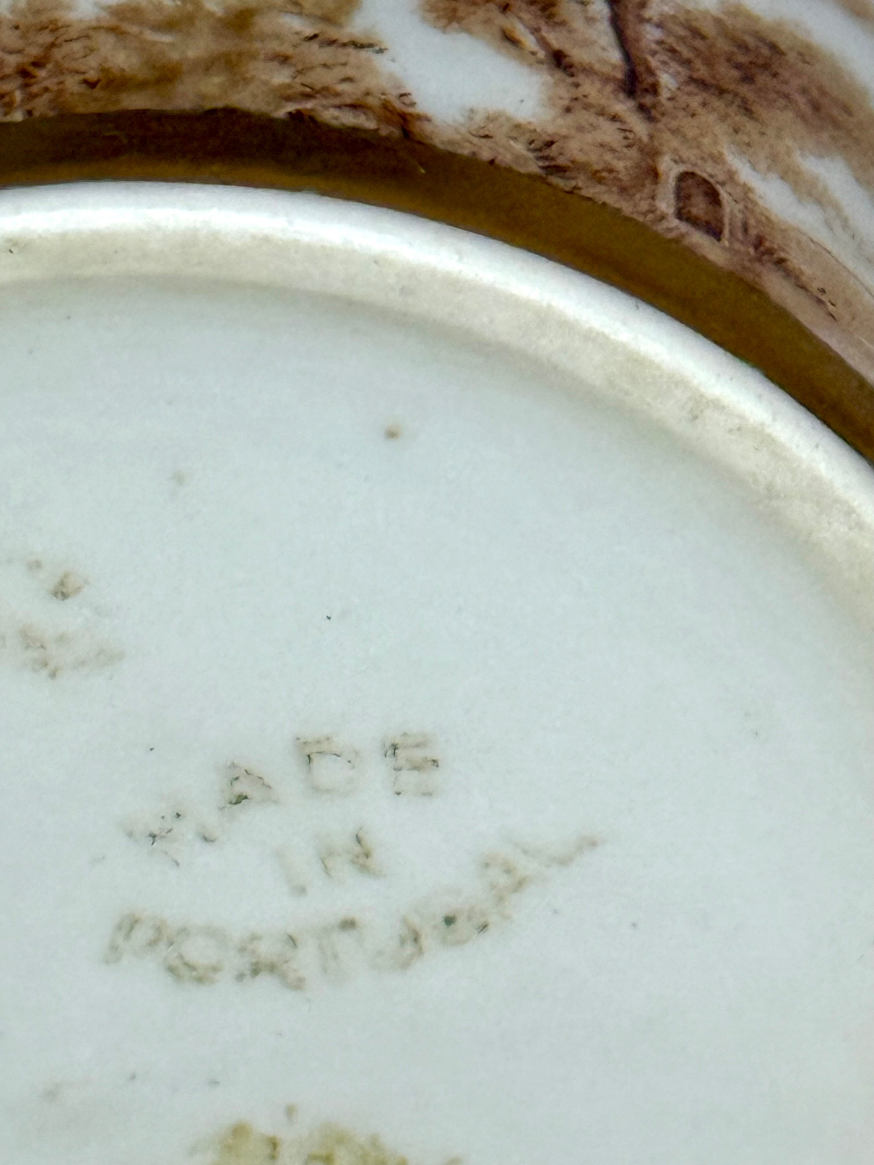 Vintage Handpainted Porcelain Trinket Box Portugal