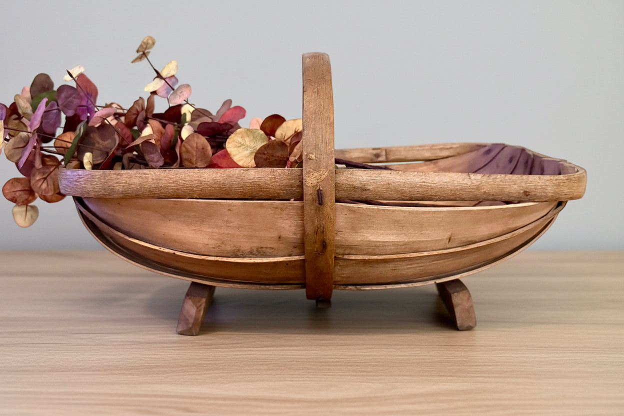 Antique Sussex Trug English Garden Basket